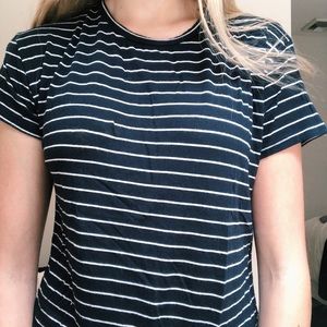 Zara navy striped tee